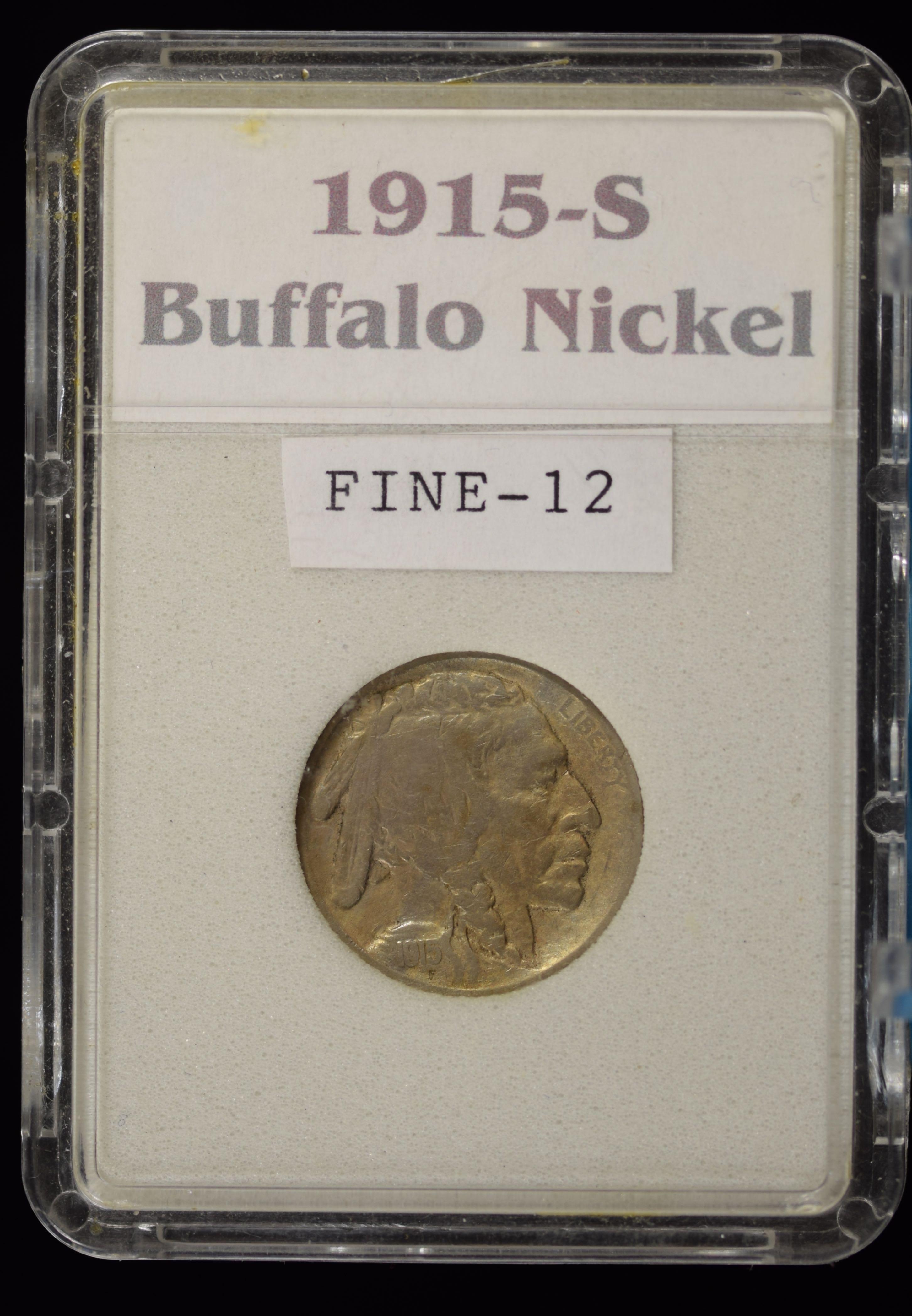 1915-S Buffalo Nickel F