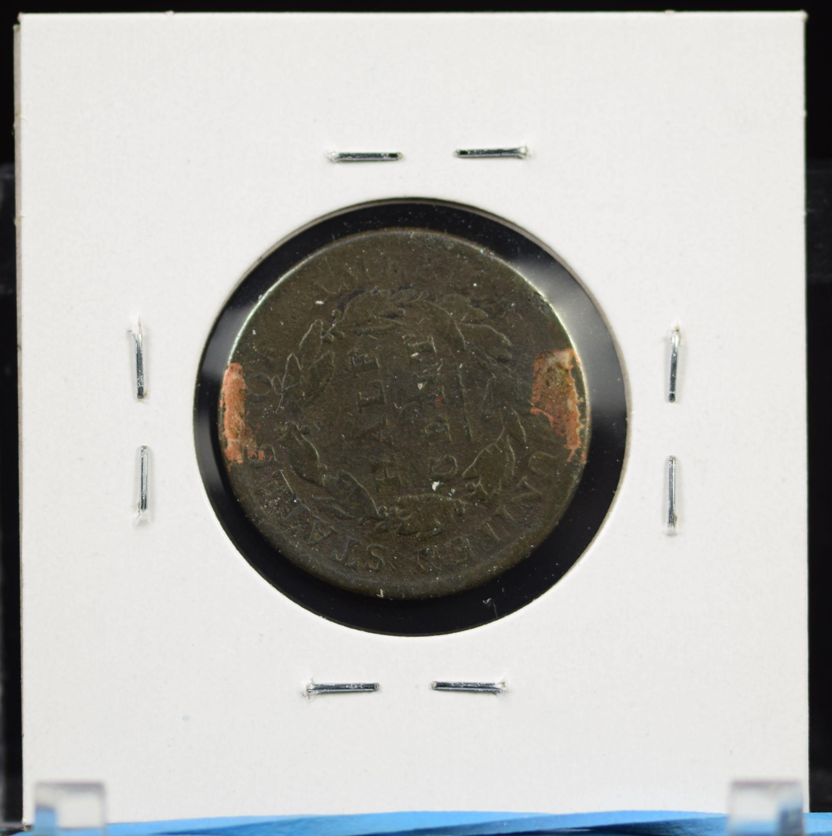 1809 Half Cent Rotated Reverse VG