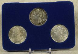 1921 P-D-S Morgan Dollars Set High Grade
