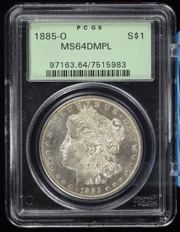 1885-O Morgan Dollar PCGS MS-64 DMPL OGH