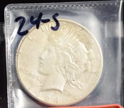 1924-S Peace Dollar XF