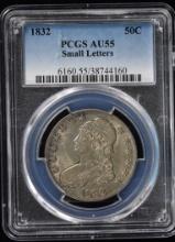 1832 Bust Half Dollar small date PCGS AU-55