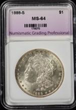 1888-S Morgan Dollar CCGS MS64