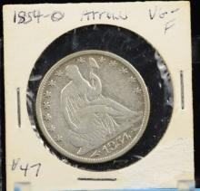 1854-O Seated Half Dollar Fine