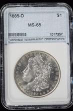 1885-O Morgan Dollar NNC MS-65