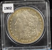 1902 Morgan Dollar BU Gold Rim Tone