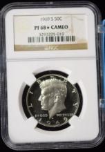 1969-S Kennedy Half Dollar NGC PF-68 Star Cameo