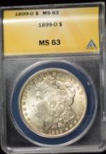 1899-O Morgan Dollar ANACS MS-63