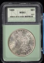 1889 Morgan Dollar NTC MS-63