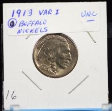 1913 Buffalo Nickel Type 1