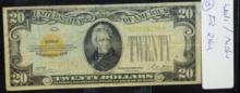 56 FR2402 $10 Woods Mellon Gold Certificate VF25