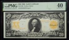 1906 $20 Gold Certificate H13949755 PMG40XF