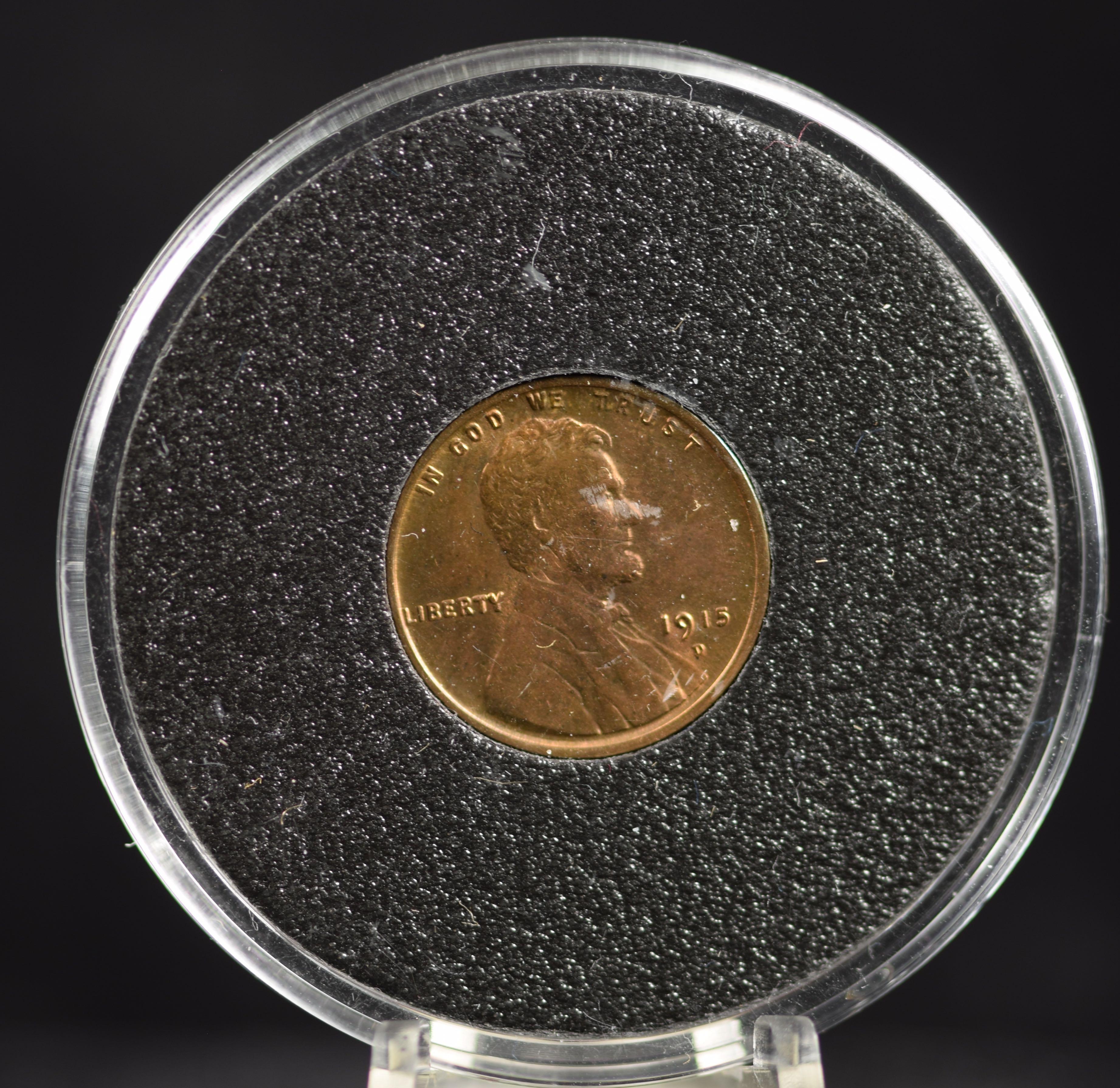 1915-D Lincoln Cent CH Red Brown BU