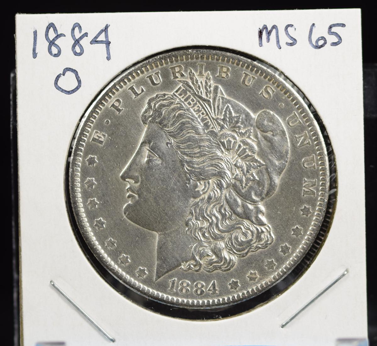 1884-O Morgan Dollar MS65