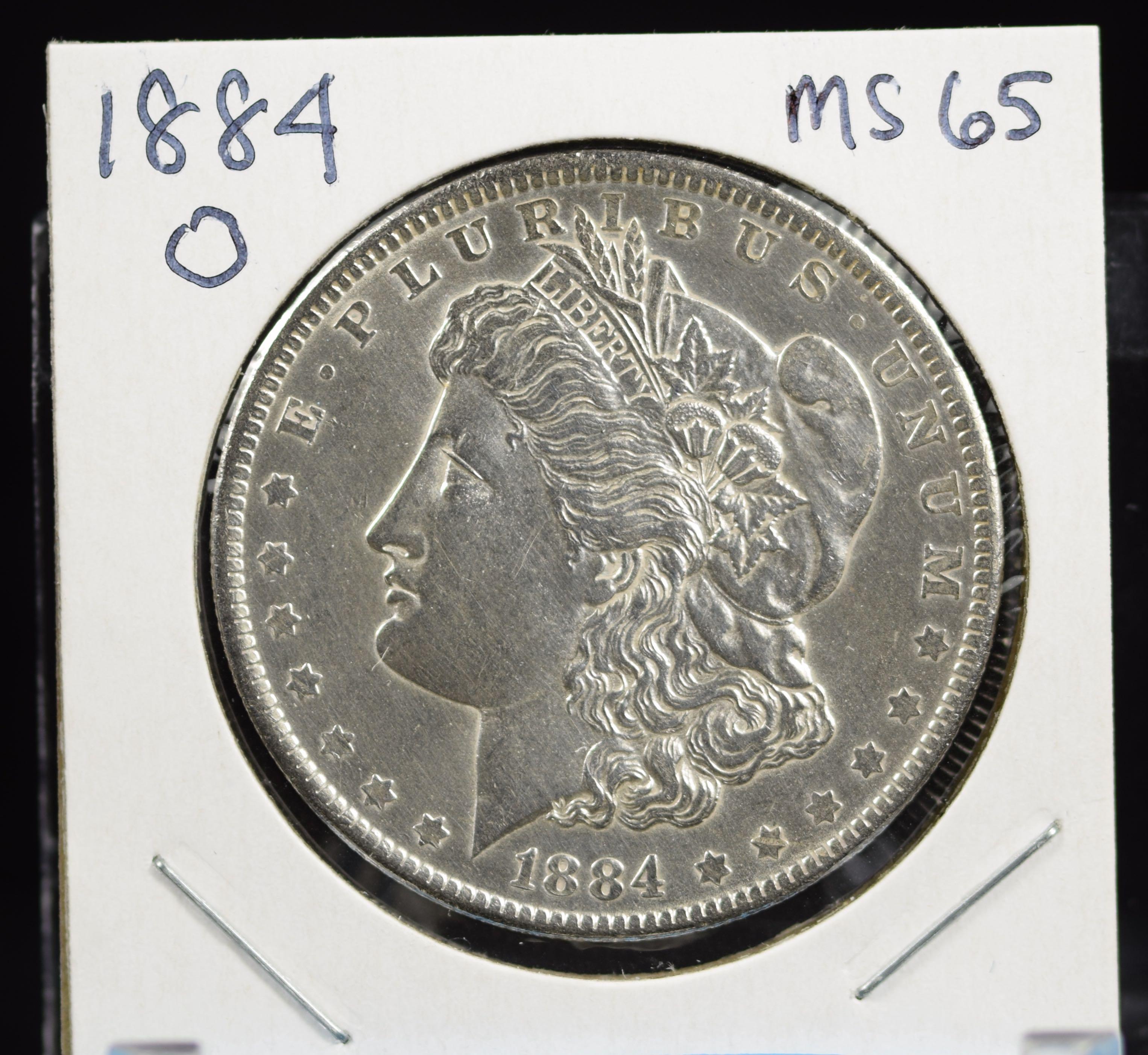 1884-O Morgan Dollar MS65