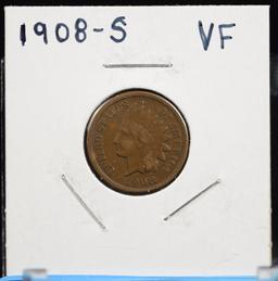 1908-S Indian Head Cent VF