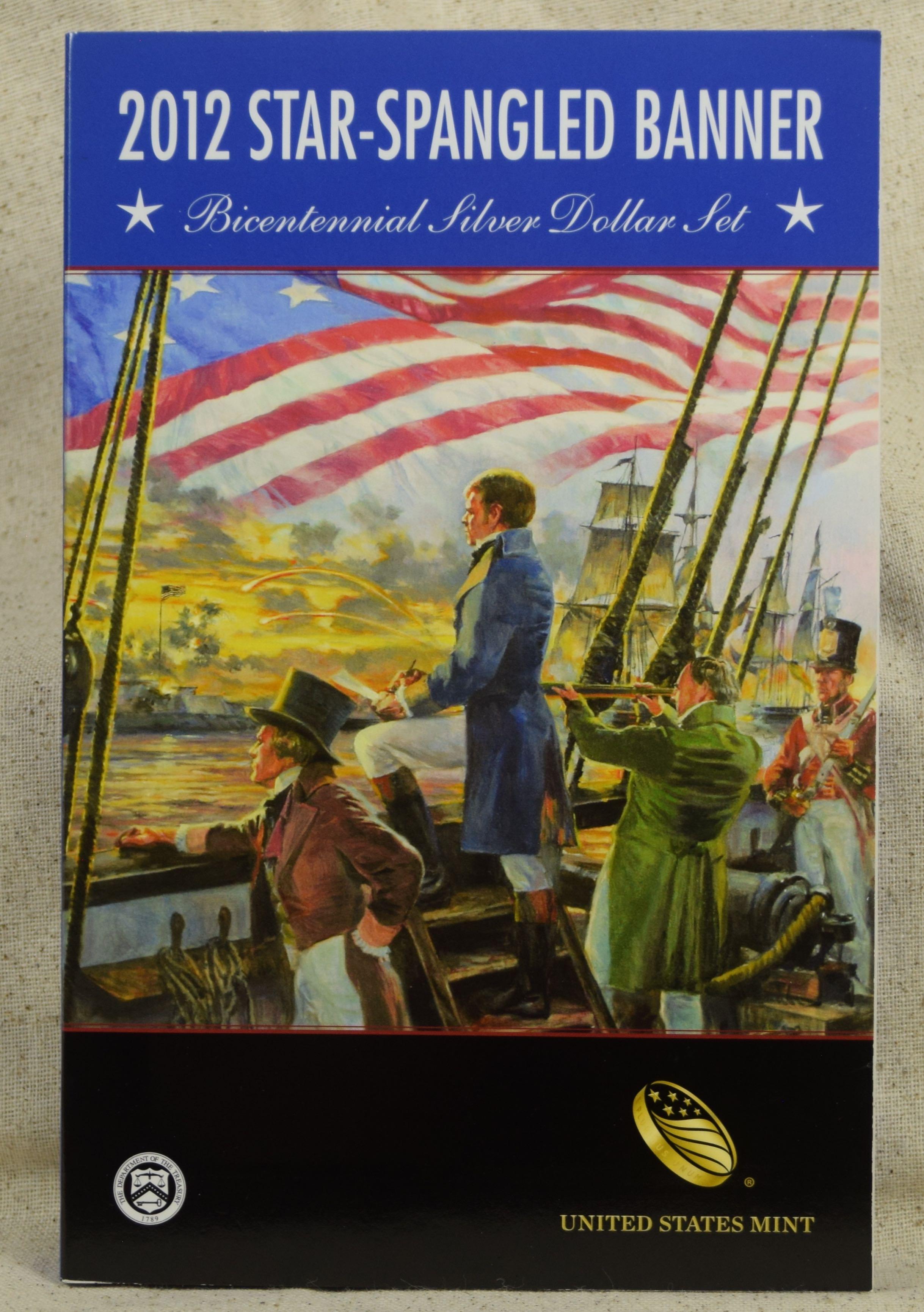 2012 Silver Star Spangled Proof Dollar Set