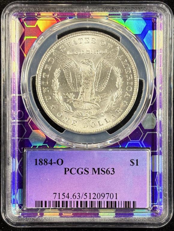 1884-O Morgan Dollar PCGS MS-63