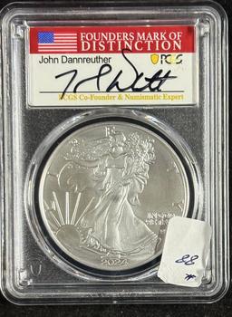 2024-W American Silver Eagle PCGS MS-70 Signed