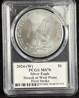 2024-W American Silver Eagle PCGS MS-70 Signed