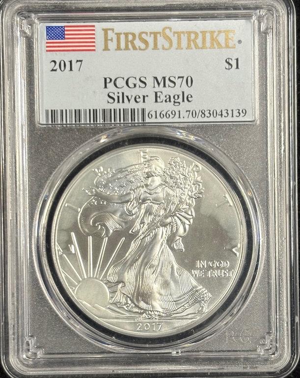 2017 American Silver Eagle PCGS MS-70