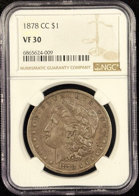 1878-CC Morgan Dollar NGC VF-30