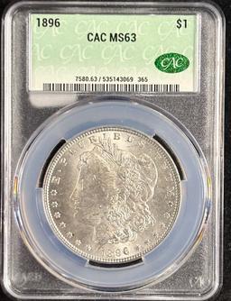 1896 Morgan Dollar CAC MS-63