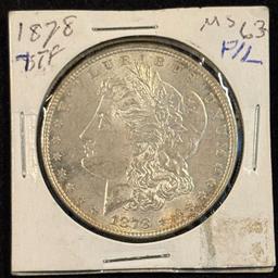 1878 Morgan Dollar MS63 PL