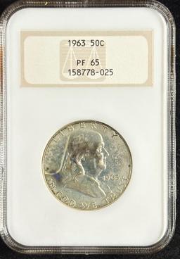 1963 Proof Franklin Half Dollar NGC PR-65 OH