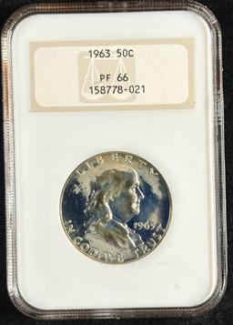 1963 Proof Franklin Half Dollar NGC PR-66 OH