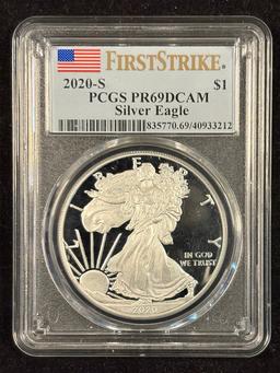 2020-S American Silver Eagle PCGS PR-69 DCAM