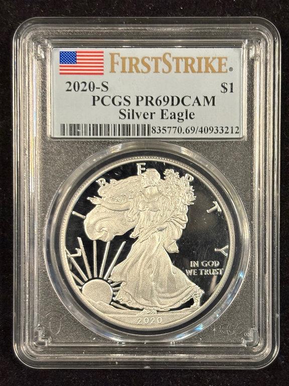 2020-S American Silver Eagle PCGS PR-69 DCAM