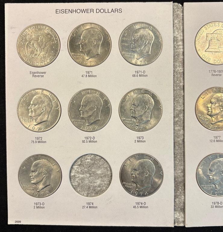 Ike & SBA Dollar Book missing 74 Ike Dollar