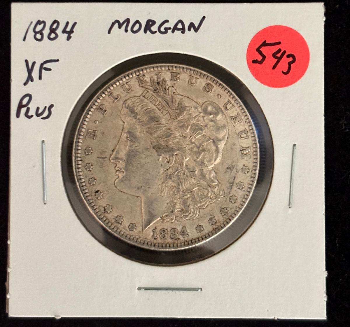 1884 Morgan Dollar XF Plus
