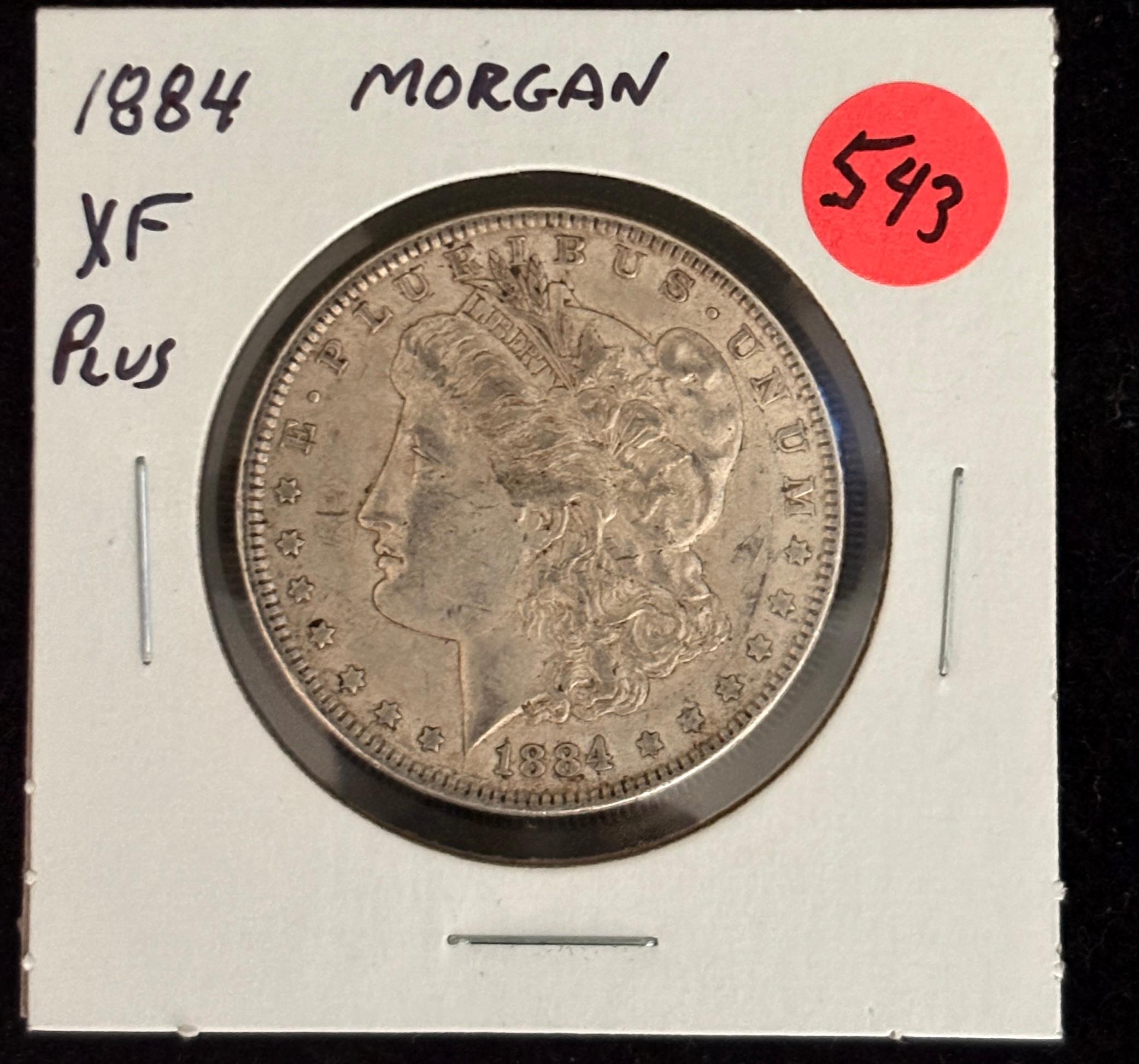 1884 Morgan Dollar XF Plus