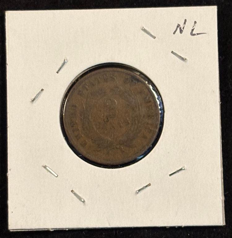 1870 Two Cent Piece VG
