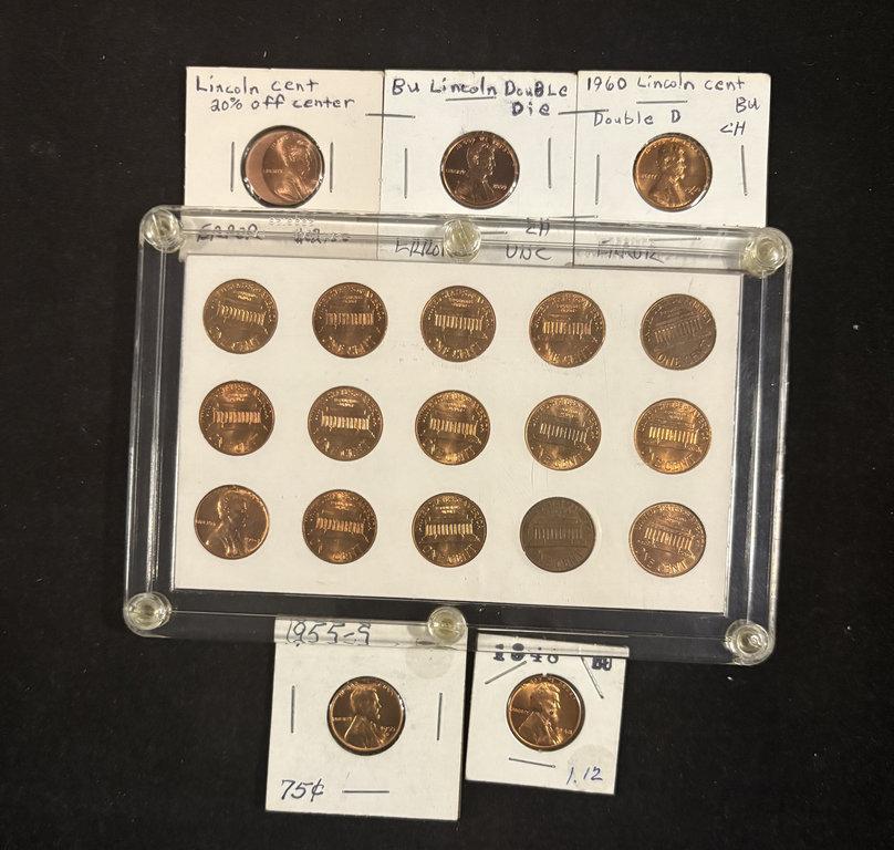 Bag of Nice Lincoln Cents Errors & Memorials