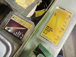 Misc. Lot of: Screws, Staples, Bolts, Accessories and Case