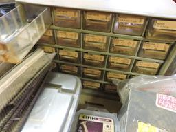 Misc. Lot of: Screws, Staples, Bolts, Accessories and Case