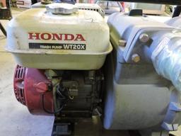 HONDA Trash Pump - Model WT20X with 2 Hoses