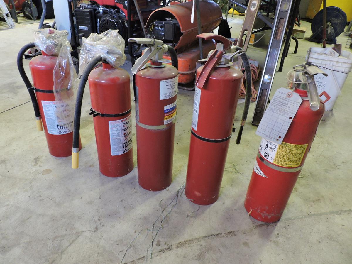 Lot of 5 Fire Extinguishers