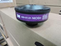 ONE (1) case of OptimAir MM2K and 3M 450-01-01 NIOSH Mask Filters   APPEARS TO BE BRAND NEW