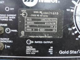 Miller GoldStar 400SS Constant Current DC Arc Welding Power Source    VOLTS:200/230/400