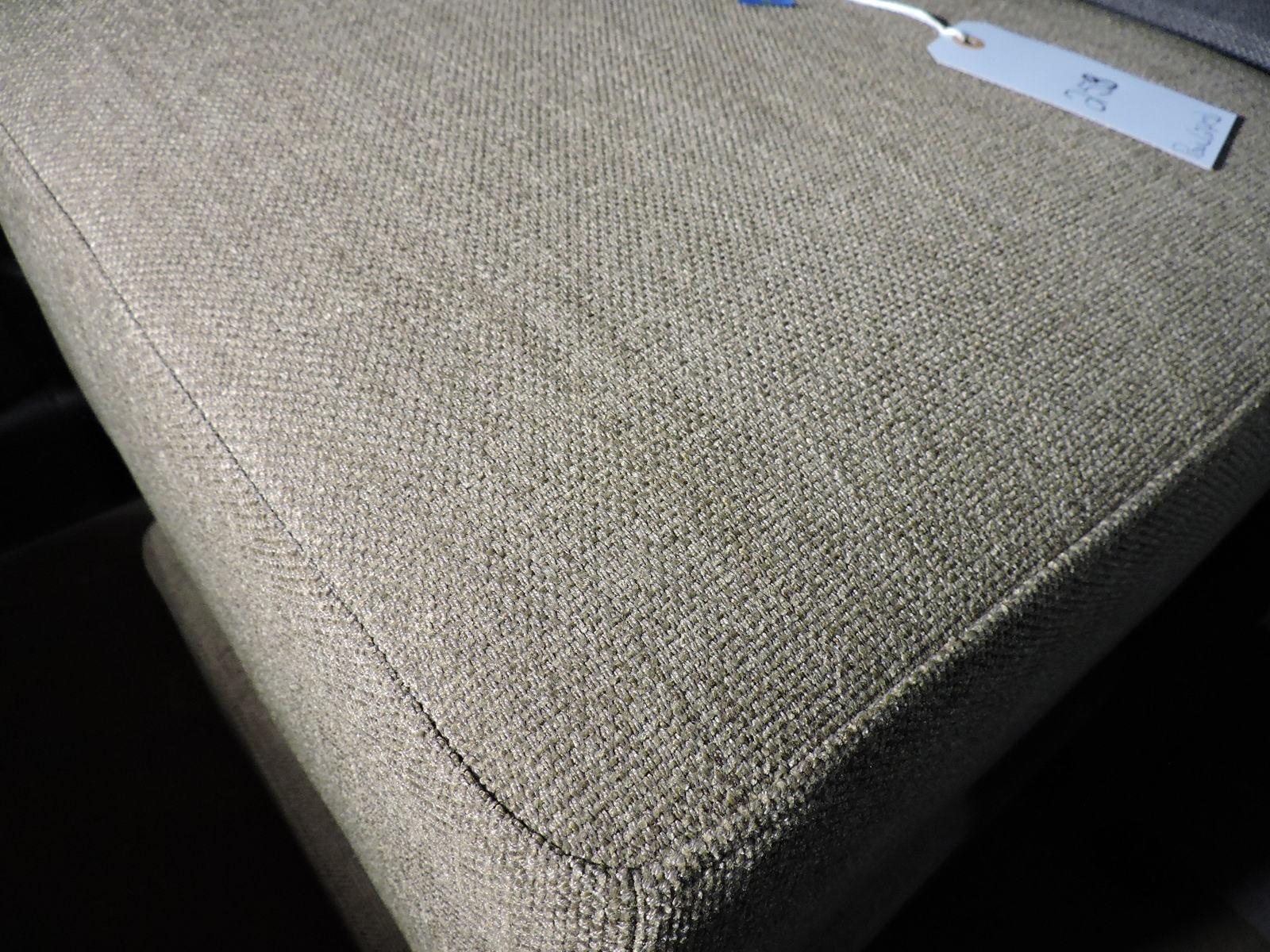 Pair of Cloth Ottomans - Approx. 22" Square X 15" Tall -- BROWN