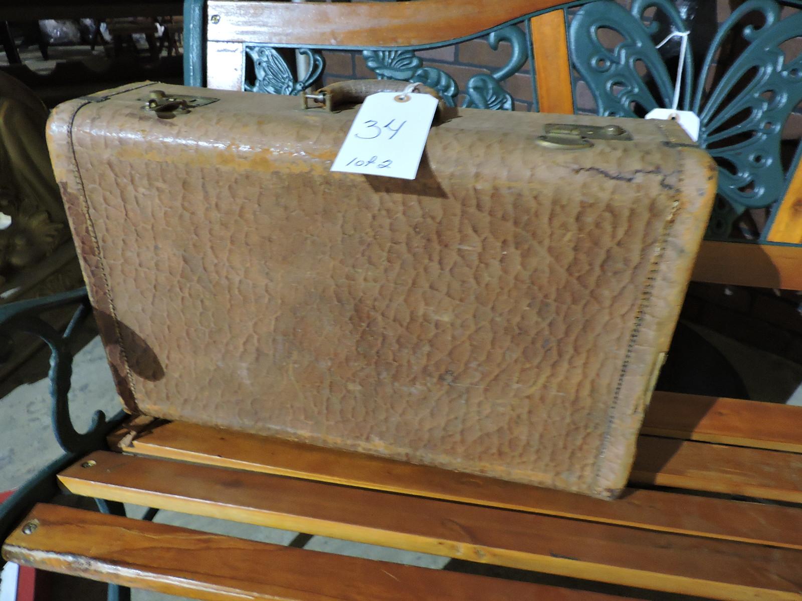 Pair of Vintage Suitcases - see photos
