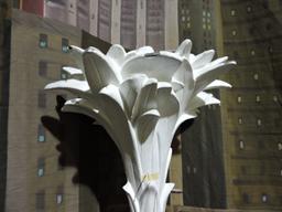 Fancy White Floor Lamp - Approx. 73" Tall