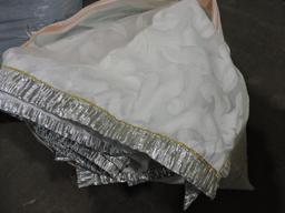 5 Large Bolts of Material - White / Fabric