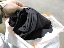 5 Large Bolts of Material / Fabric - Black