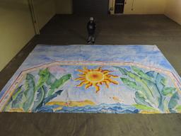 'CALYPSO JOE' JUNGLE SCENE - Backdrop - 25' 3" Wide X 17' 9" Tall