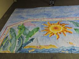 'CALYPSO JOE' JUNGLE SCENE - Backdrop - 25' 3" Wide X 17' 9" Tall